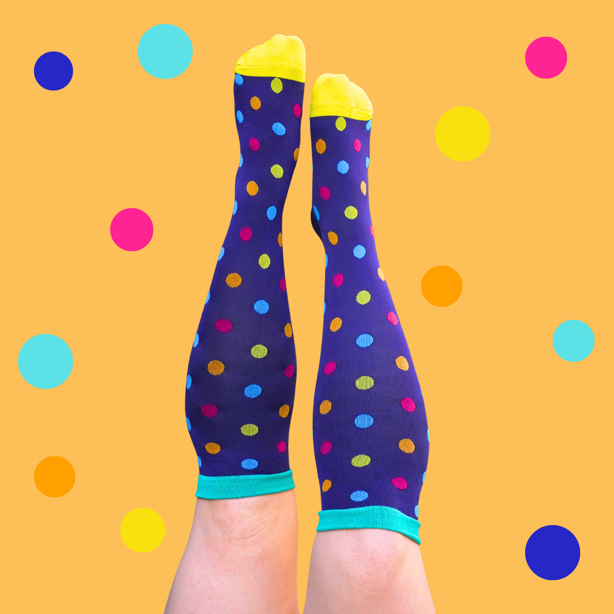 Classic Poka Dots Compression Socks