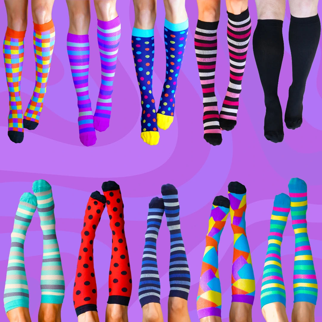 Classic 10 Pack Compression Socks Mixed