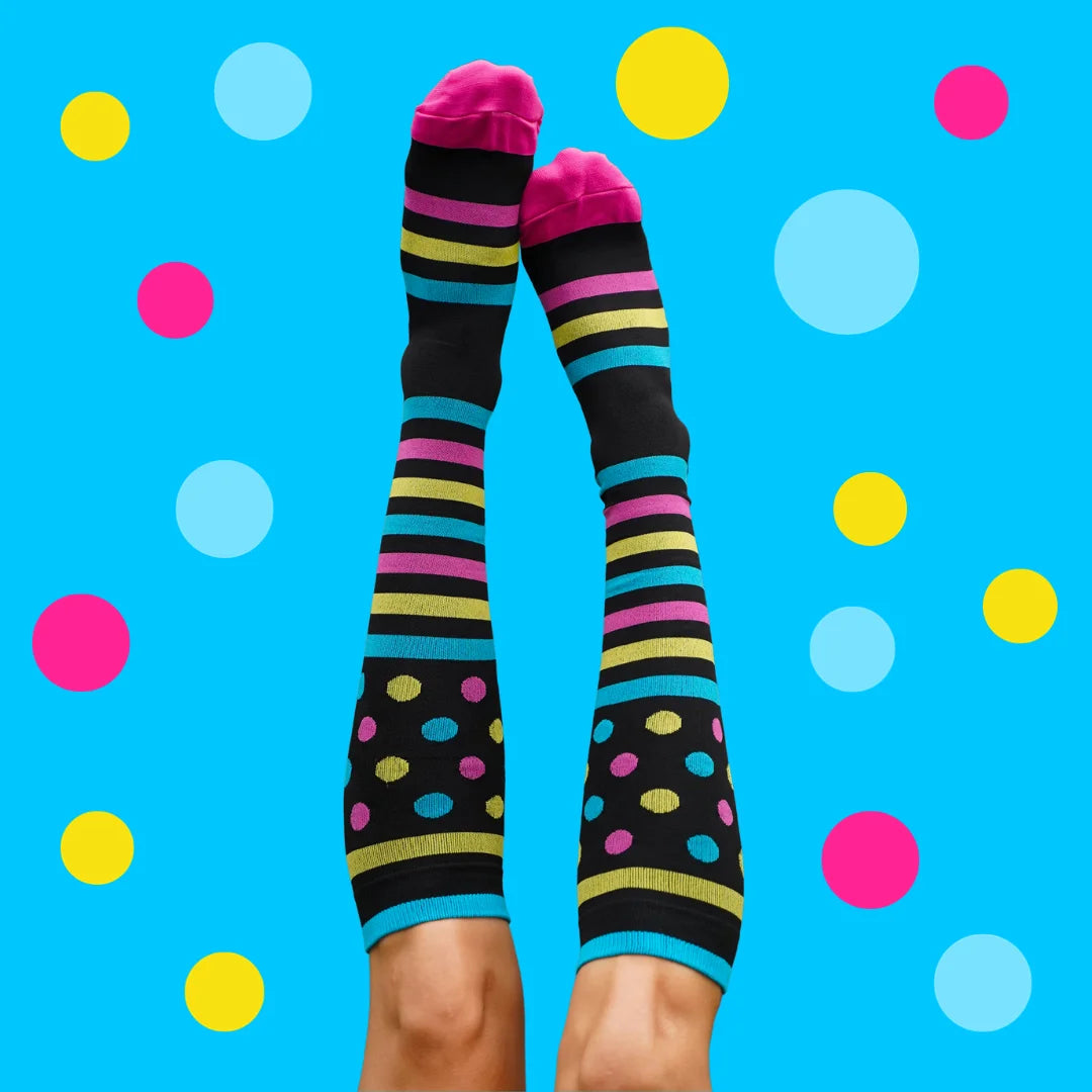 Classic Black Dots Compression Socks