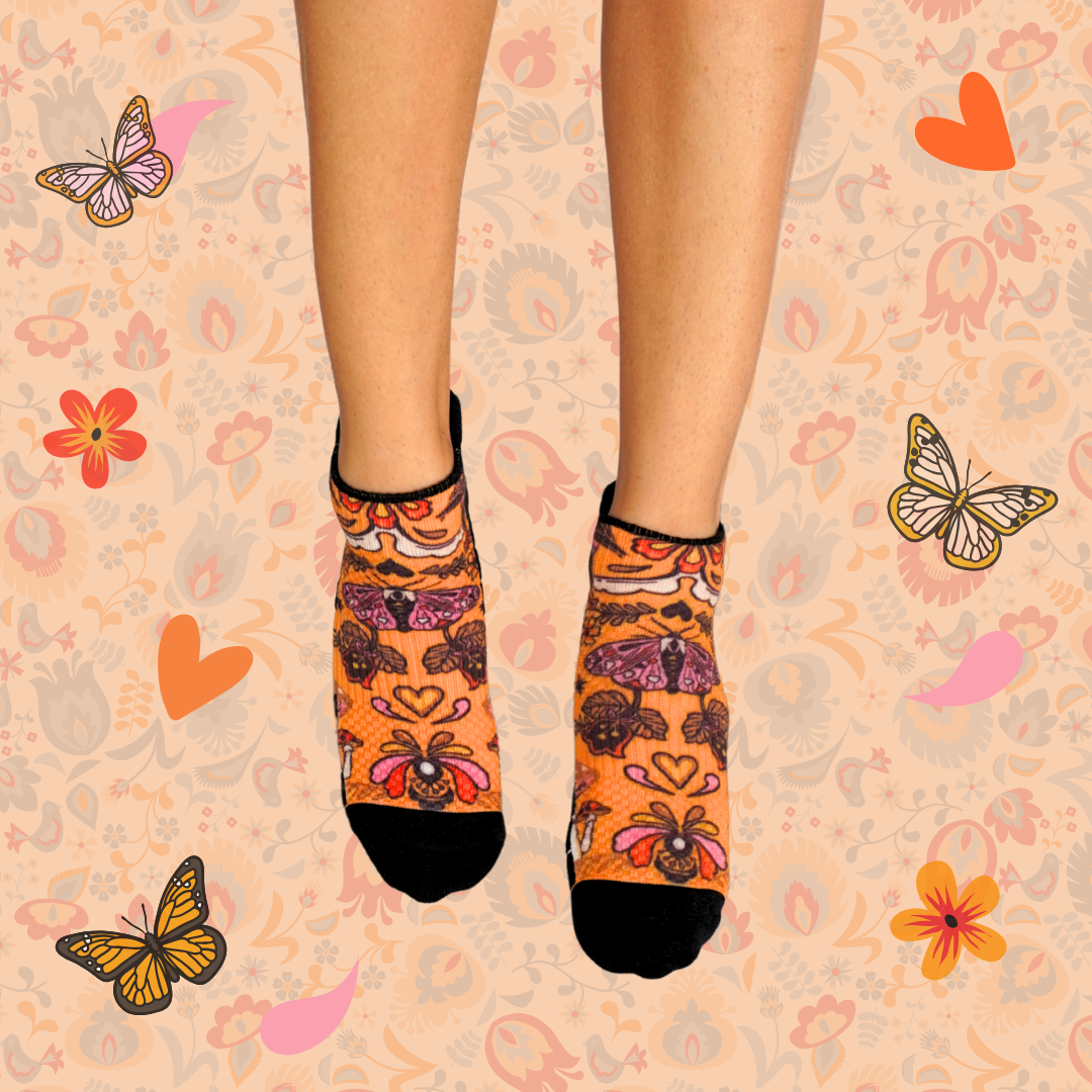 Ankle Compression Socks Folk Story Bamboo